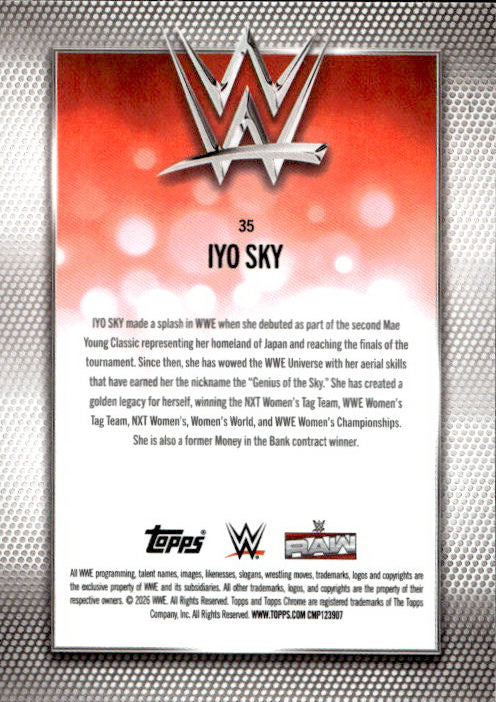 Iyo Sky - 2026 Topps Chrome WWE Pink Mini Diamond Refractor /250 #35