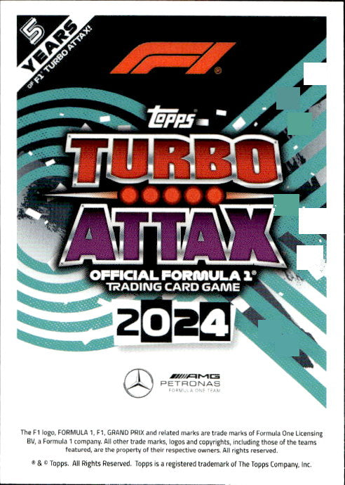 Lewis Hamilton - 2024 Topps F1 Turbo Match Attax Opal Ultra Rare Mercedes #LE3