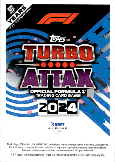 Pierre Gasly - 2024 Topps F1 Turbo Match Attax Platinum Edition #LE6