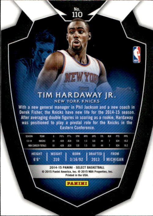 Tim Hardaway Jr - 2014/15 Panini Select Basketball #110 New York Knicks