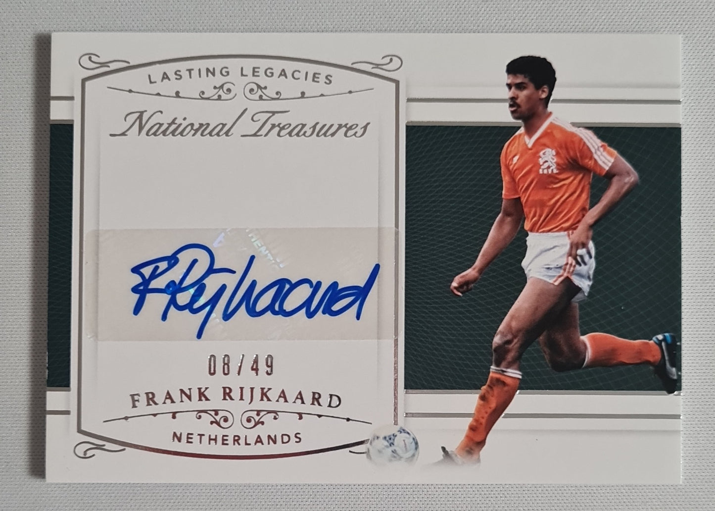Frank Rijkaard - 2018 Panini National Treasures Soccer Ntionbal Team Netherlands KNVB #LL-FR /49 /Autograph