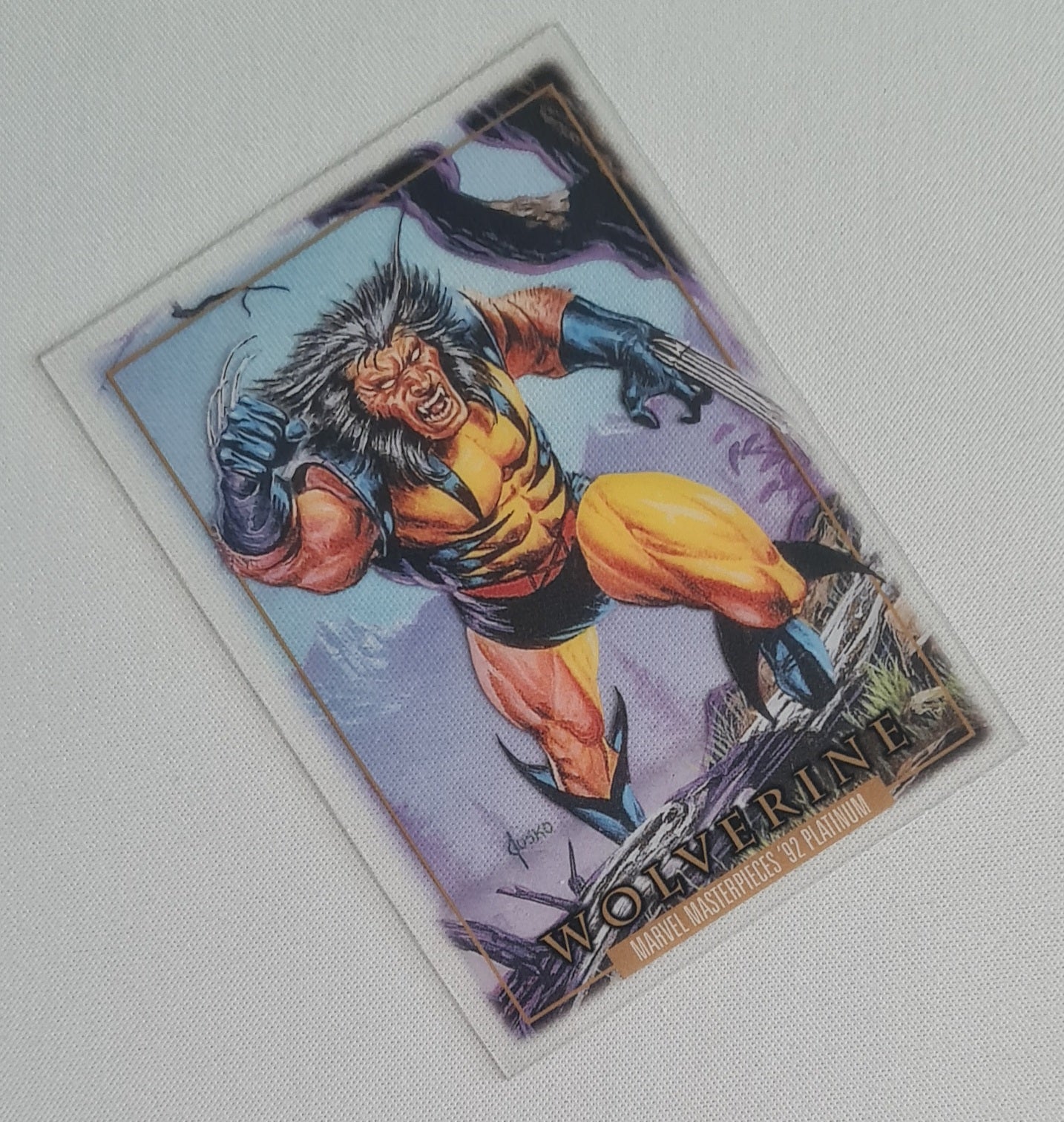Wolverine - 2024 Upper Deck Marvel Masterpieces 92 Platinum Clear Cut #94
