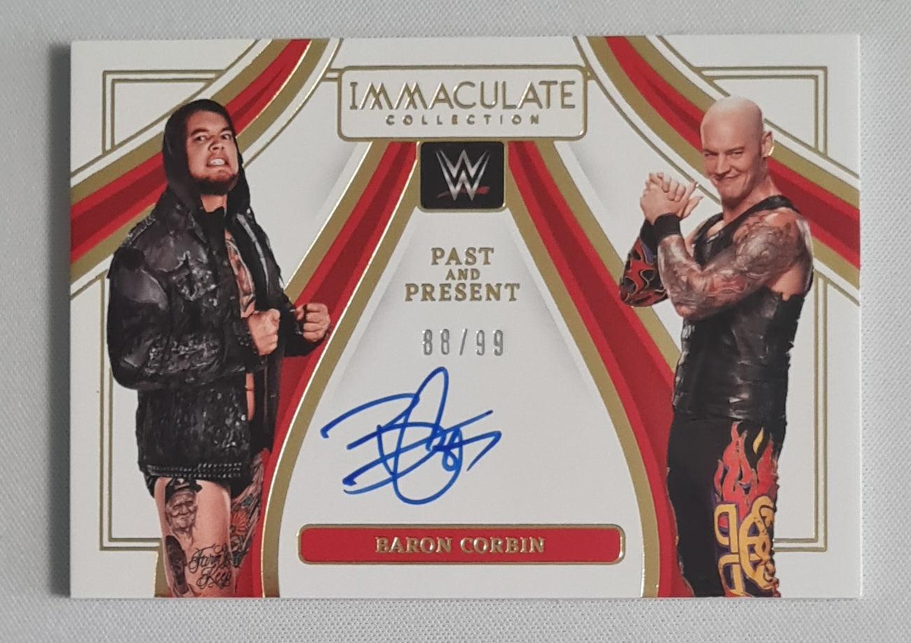 Baron Corbin - 2023 Panini Immaculate Collection Past & Present Auto /99 #PP-BCB