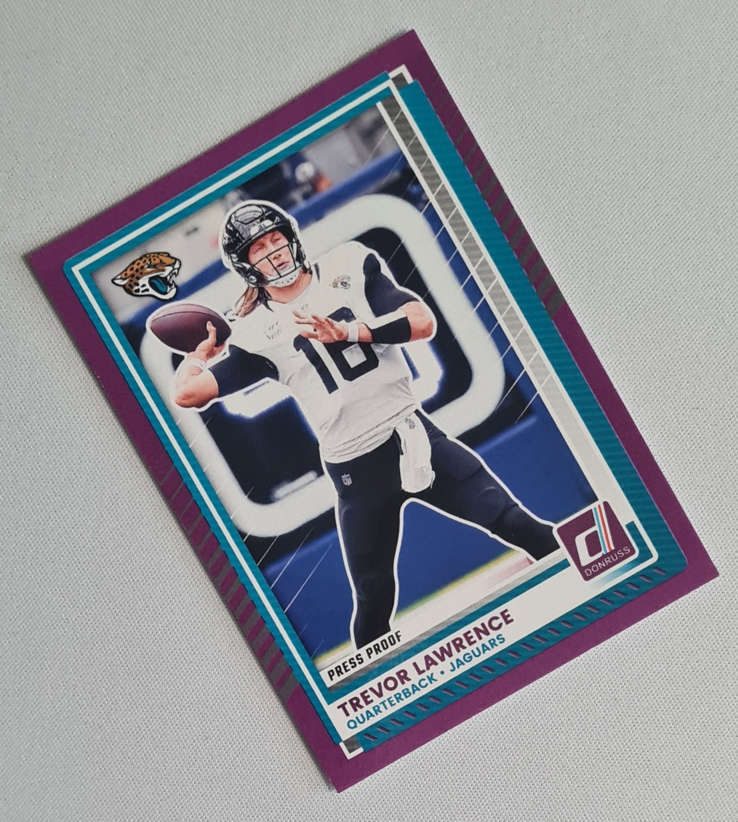 Trevor Lawrence - 2025 Panini Donruss Football Purple Press Proof #216 Jacksonville Jaguars
