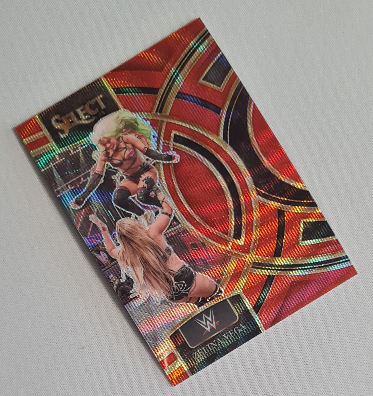 Zelina Vega - 2024 Panini Select WWE Premier Red Wave /99 #198