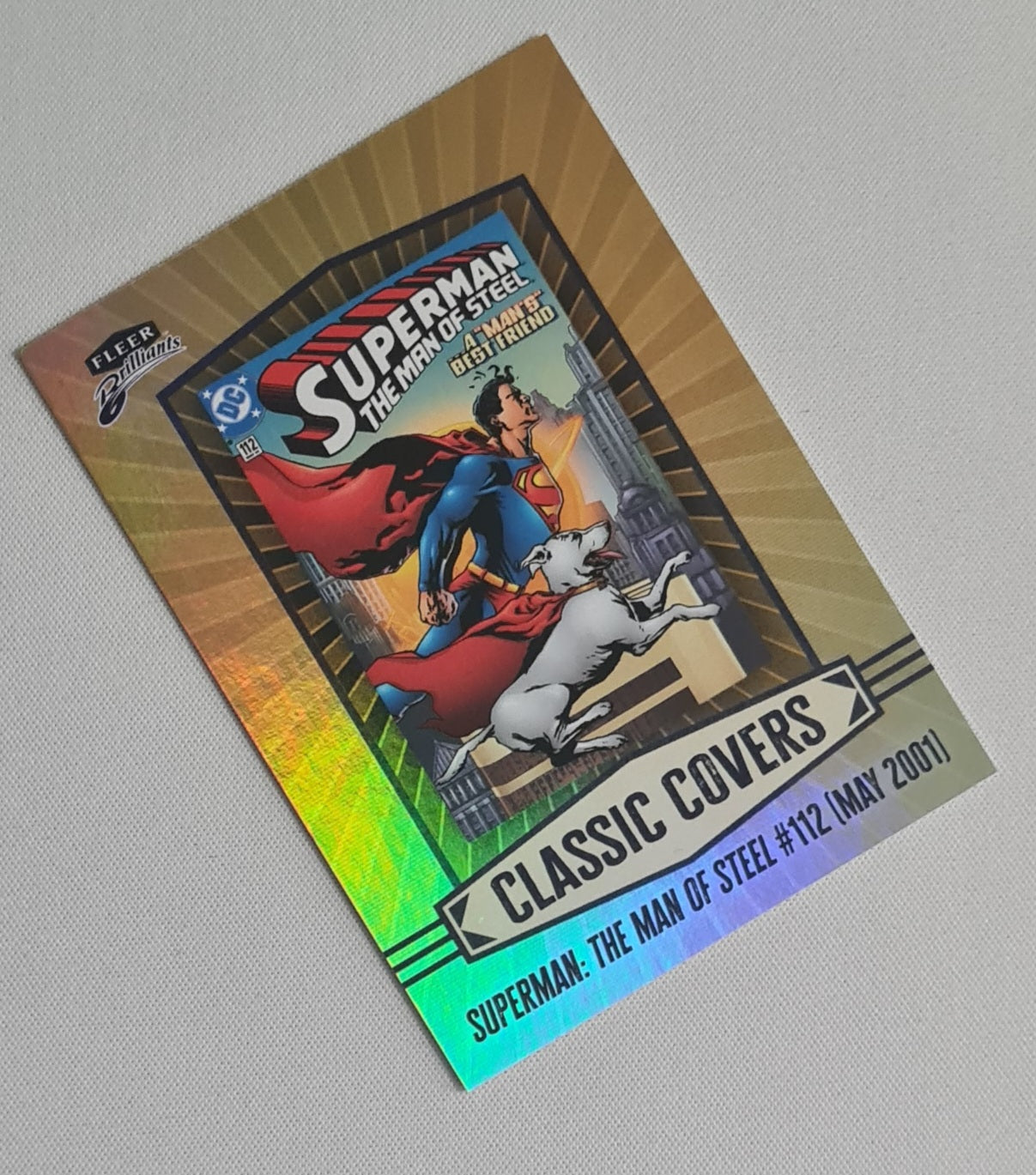 Superman - 2025 Fleer Brilliants Superman Classic Covers The Man Of Steel 112 #CC-10