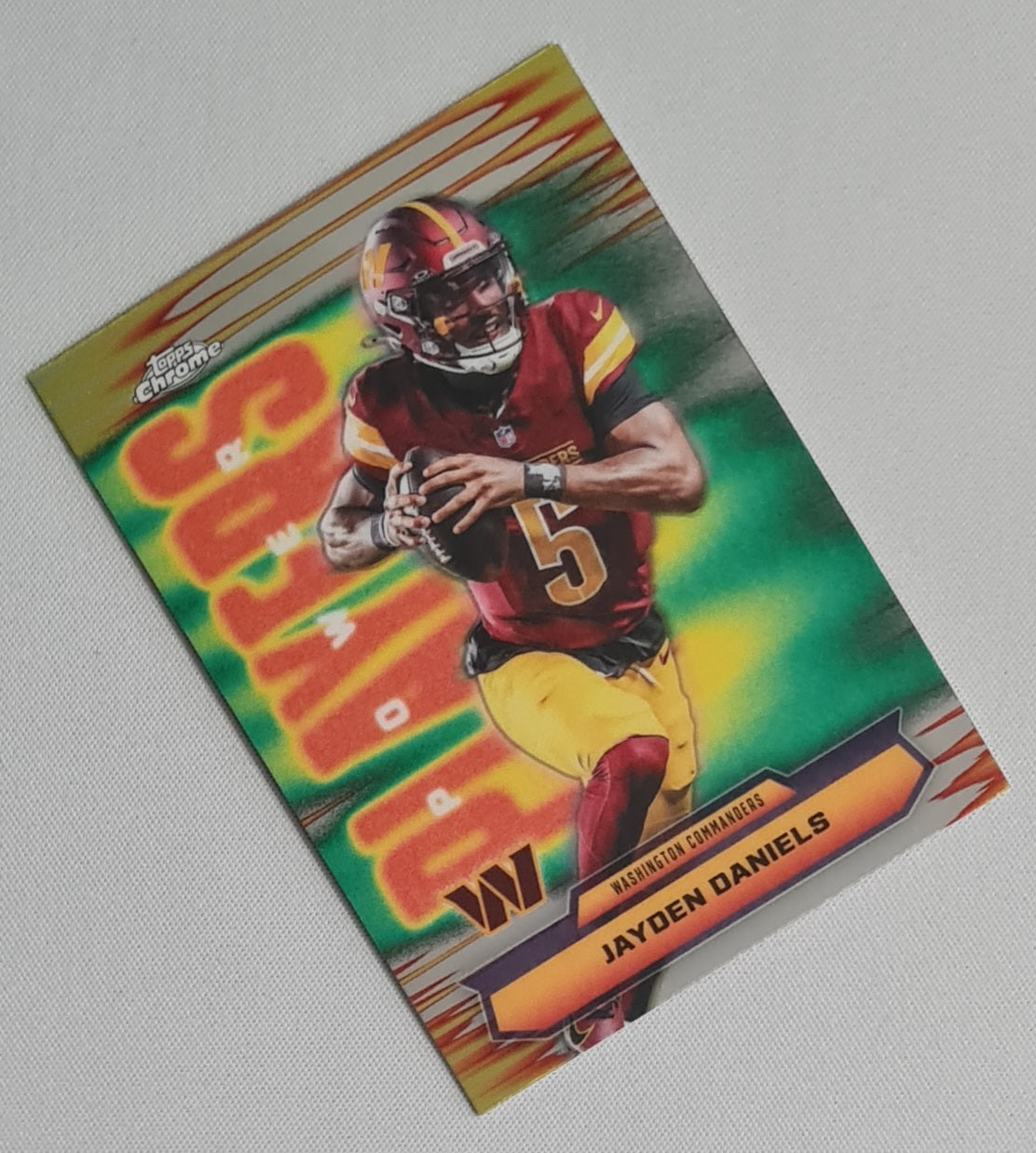 Jayden Daniels - 2025 Topps Chrome NFL Power Players #PP-3 Washington Commanders