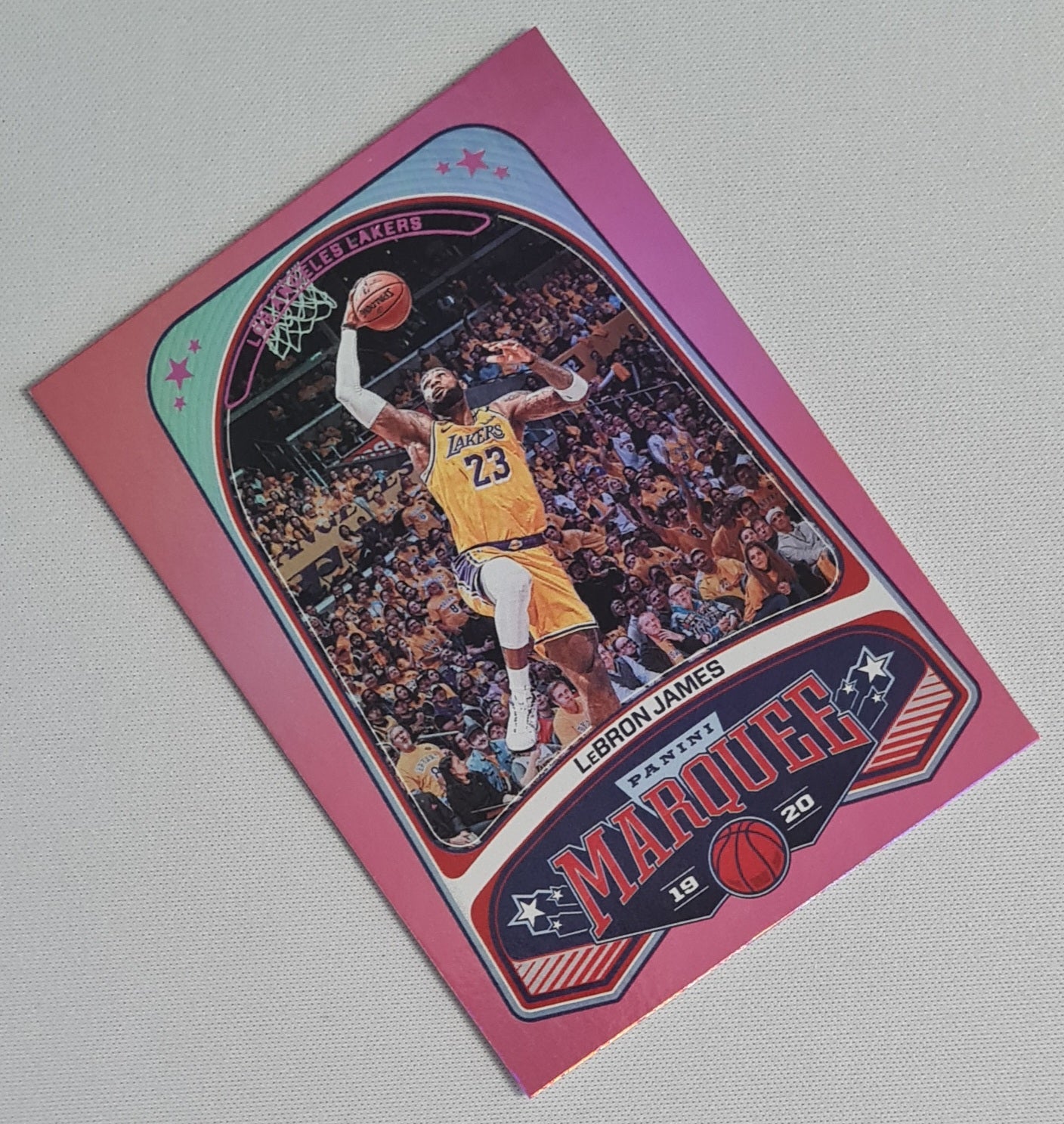 LeBron James - 2019/20 Panini Chronicles Marquee Pink #245 Los Angeles Lakers