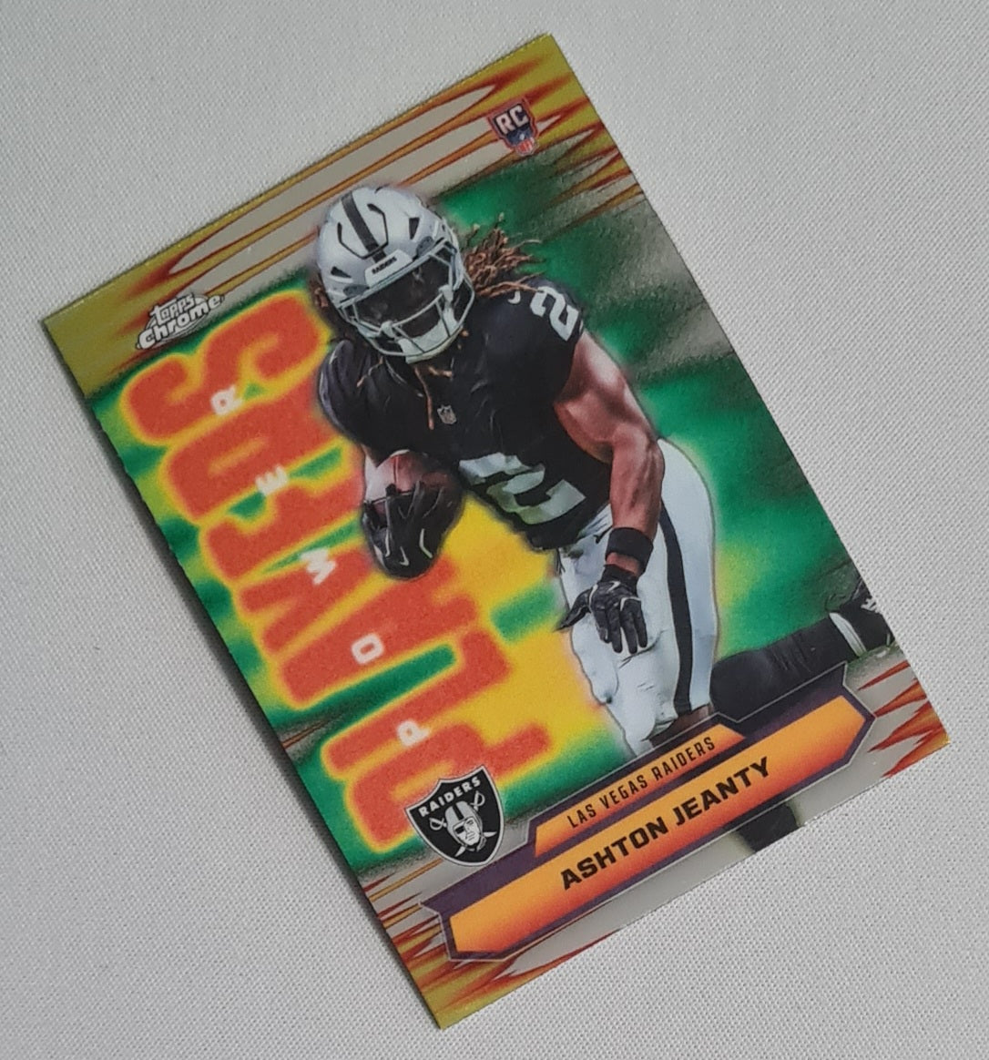Ashton Jeanty - 2025 Topps Chrome NFL Power Players #PP-14 Las Vegas Raiders