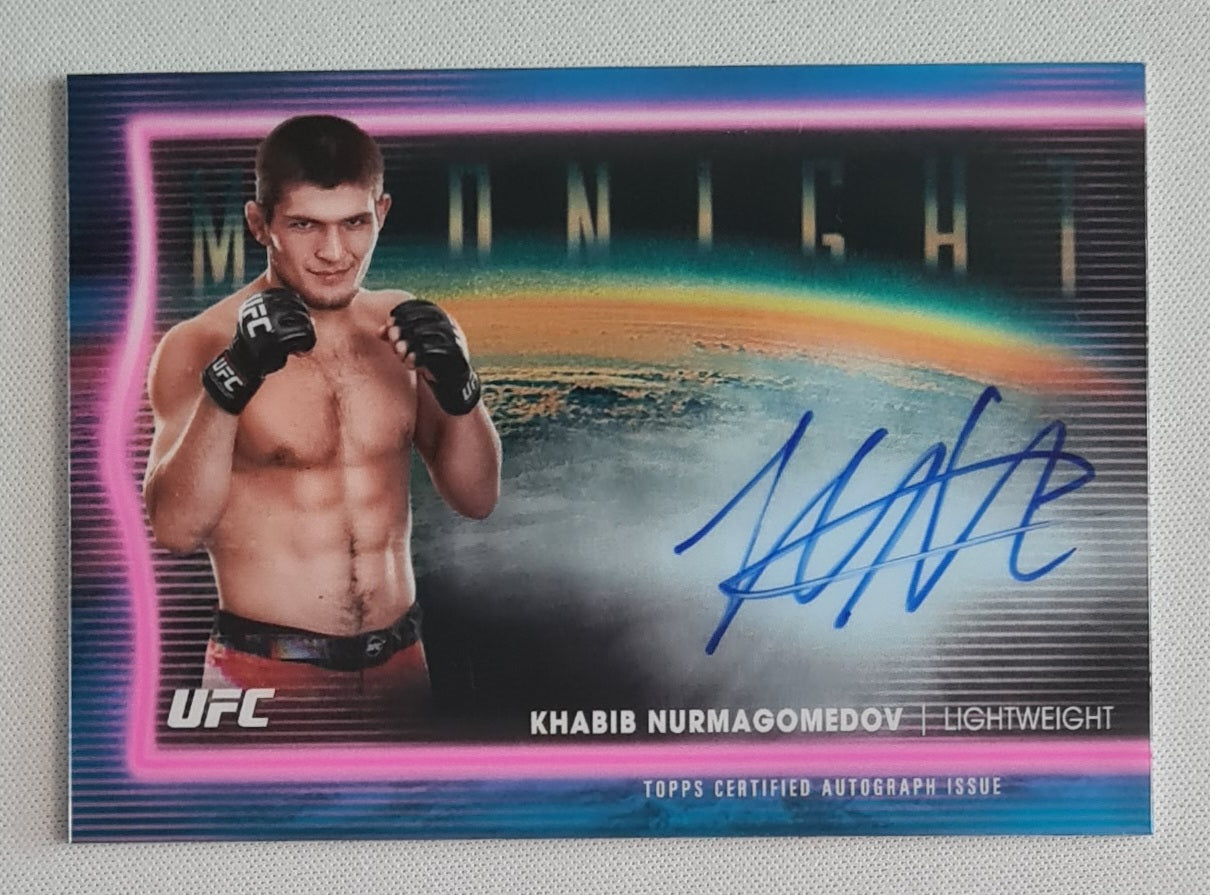 Khabib Nurmagomedov - 2025 Topps Midnight UFC Horizon Signatures #HNS-KN
