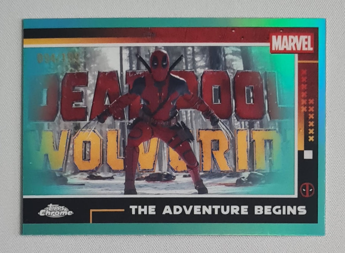 Deadpool - 2025 Topps Chrome Deadpool & Wolverine Aqua Refractor /199 #47