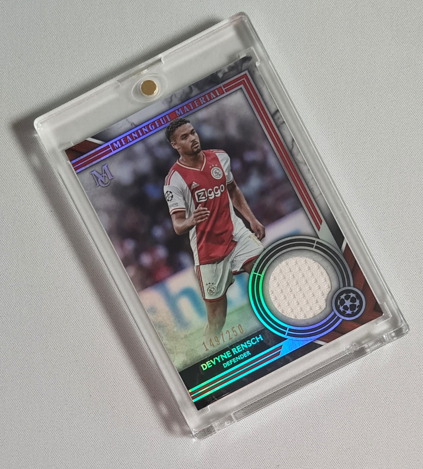 Devyne Rensch - 2022/23 Topps UEFA CL Museum Collection Meaningful Material /250 #MMR-DR AFC Ajax