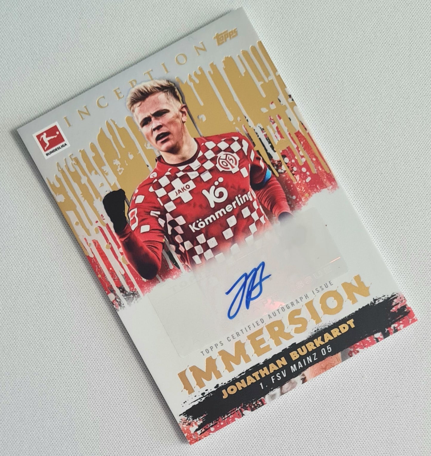 Jonathan Burkardt - 2024/25 Panini Immaculate Immersion Auto Gold /5 FSV Mainz 05
