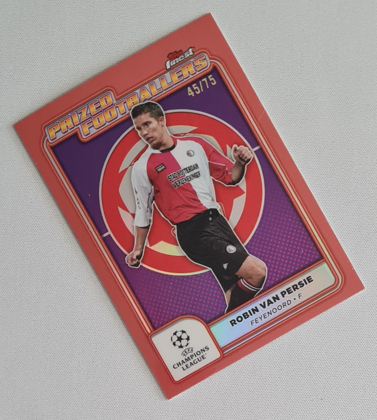 Robin van Persie - 2024/25 Topps Finest Prized Footballers Rose #PF-19 Feyenoord