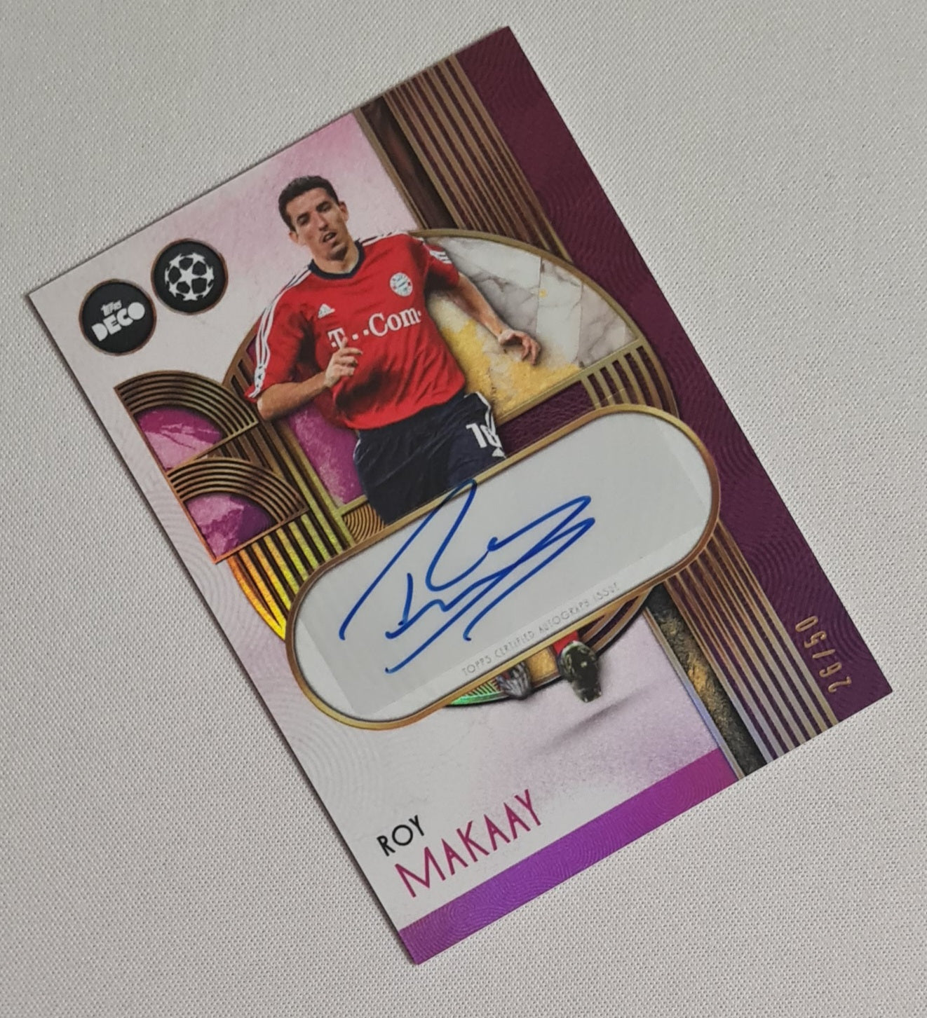Roy Makaay - 2025/26 Topps UCC Deco Legends Auto /50 Bayern Munich