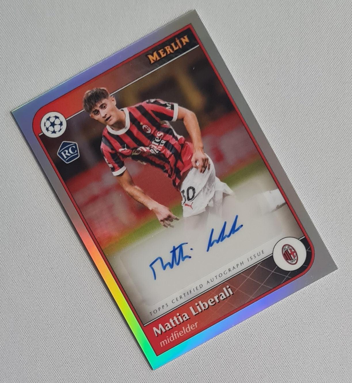 Mattia Liberali - 2024/25 Topps Merlin UCC Auto #AU-ML AC Milan