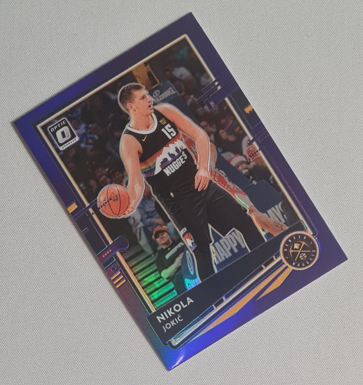 Nikola Jokic - 2020/21 Panini Donruss Optic Purple Prizm #96 Denver Nuggets
