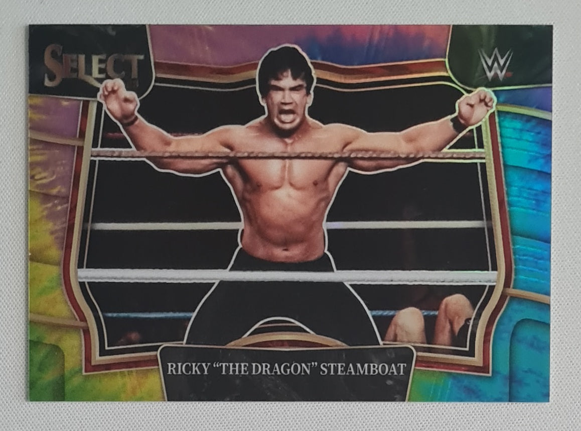 Ricky "The Dragon" Steamboat - 2023 Panini Select WWE Tie-Die Ringside /25 #292