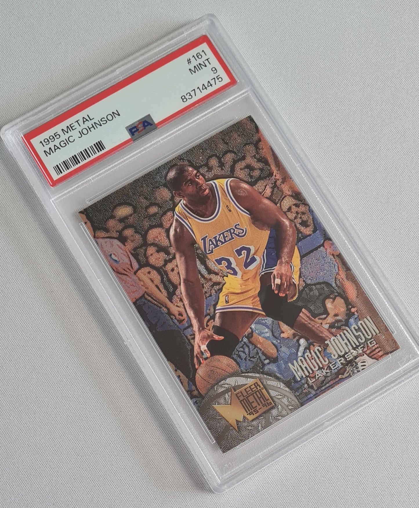 Magic Johnson - 1995 Metal PSA 9 #161 Los Angeles Lakers