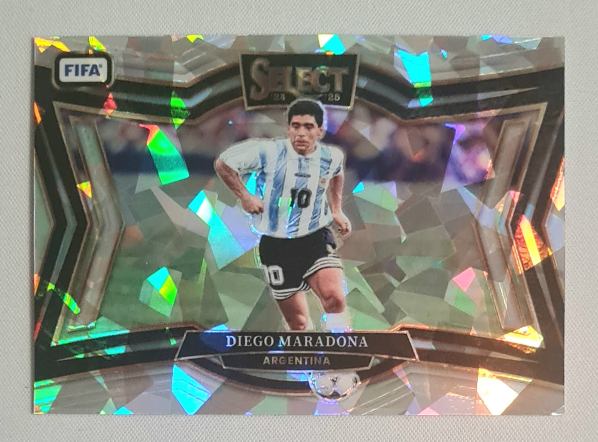 Diego Maradona - 2024/25 Panini Select FIFA Field Level Cracked Ice #248 Argentina