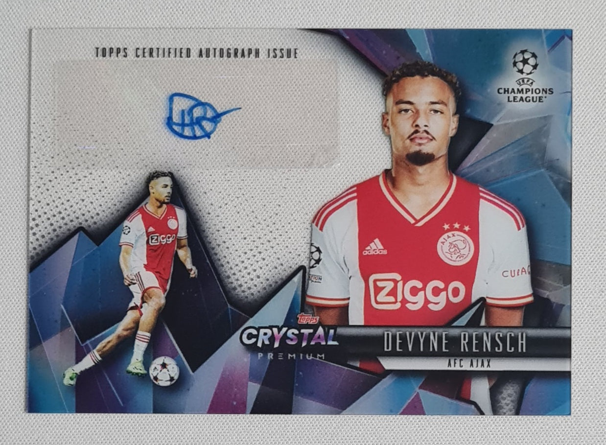 Devyne Rensch - 2022/23 Topps Crystal Premium UCL Crystal Auto #CA-DR AFC Ajax