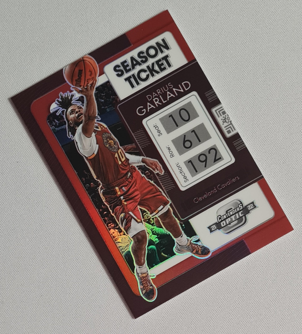 Darius Garland - 2021/22 Panini Contenders Optic Season Ticket #42 Cleveland Cavaliers