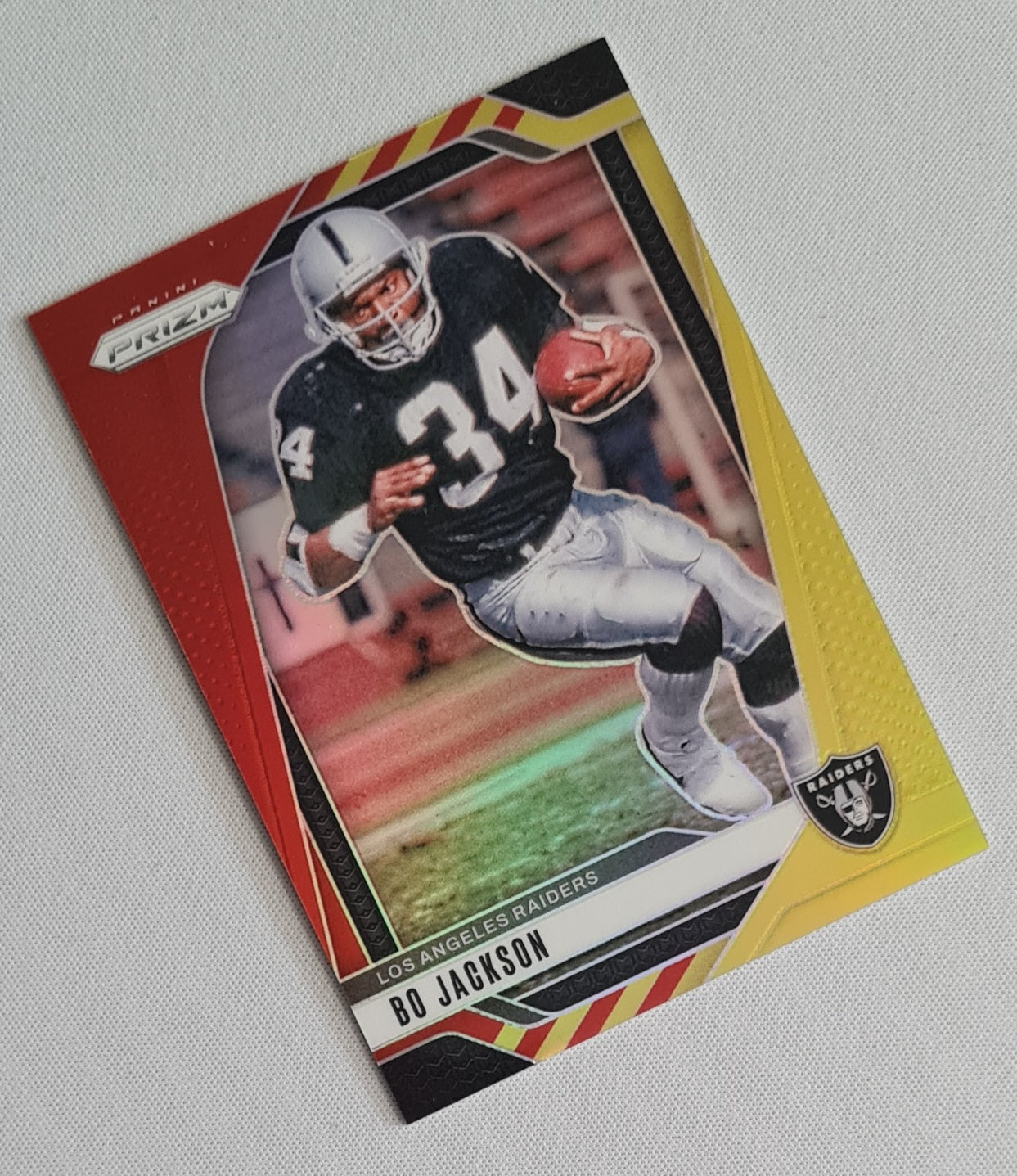 Bo Jackson - 2024 Panini Prizm Red Yellow /44 #154 Las Vegas Raiders