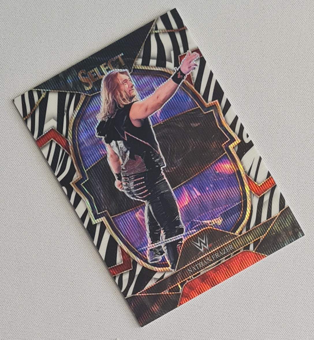 Nathan Frazer - 2023 Panini Select WWE Zebra Prizm #65