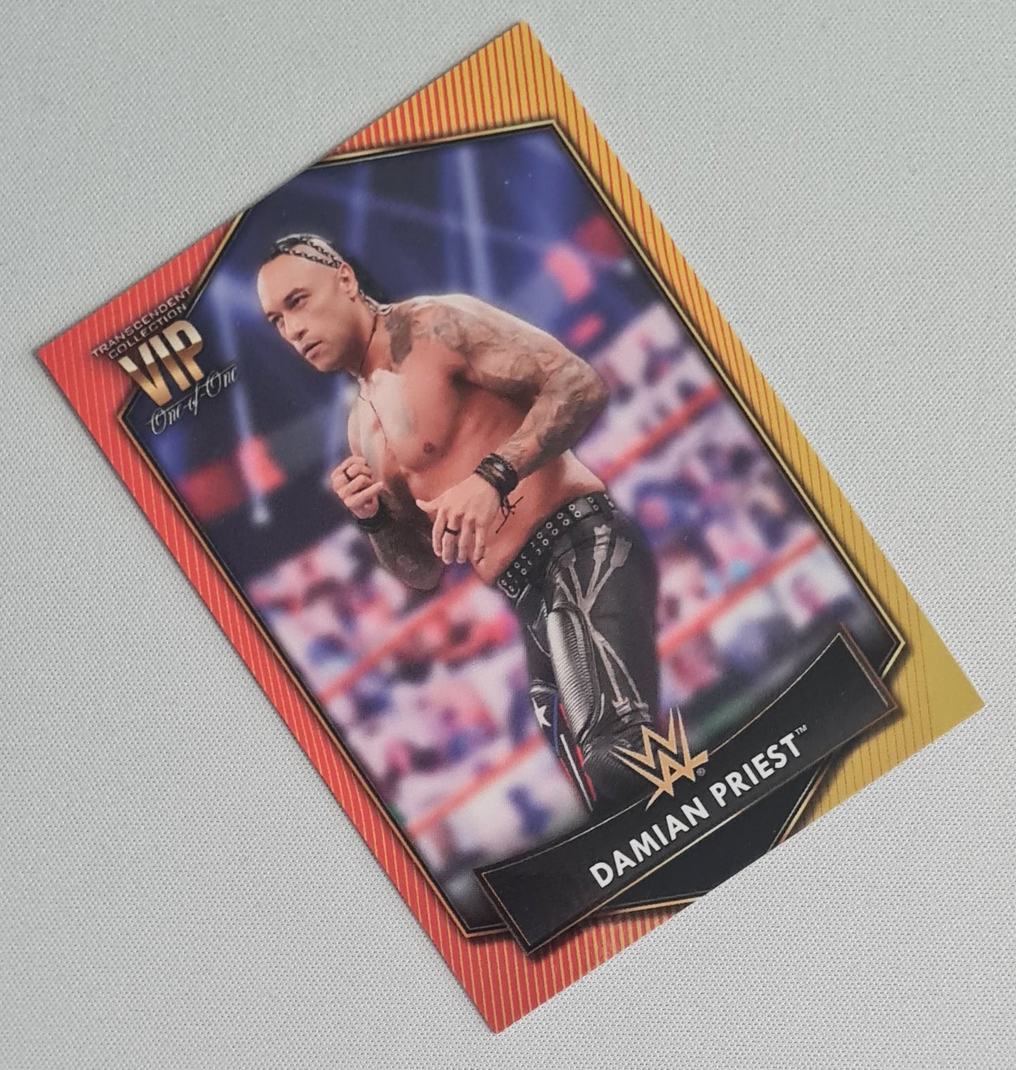 Damian Priest - 2021 Topps Transcendent 1of1 WWE VIP Party Red & Yellow #12
