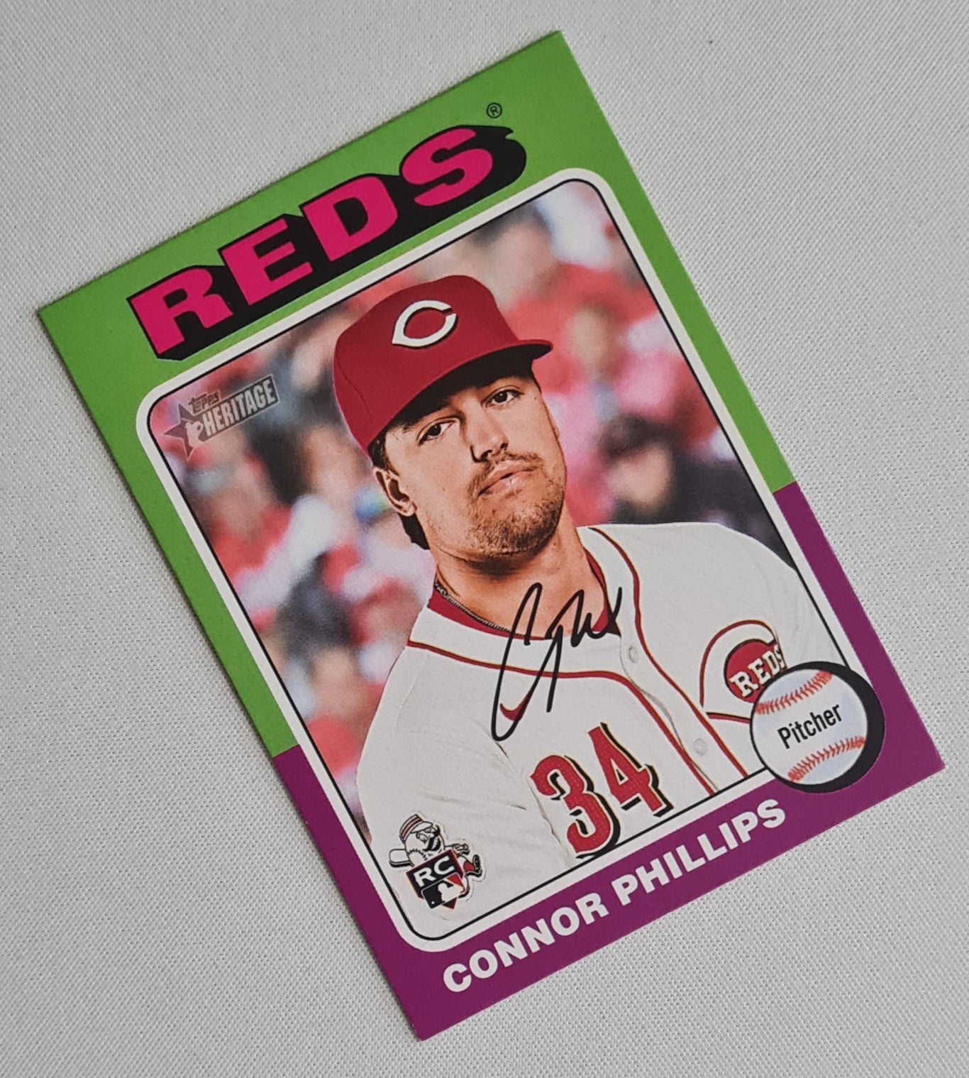 Connor Phillips - 2024 Topps Heritage #674 Cincinnati Reds