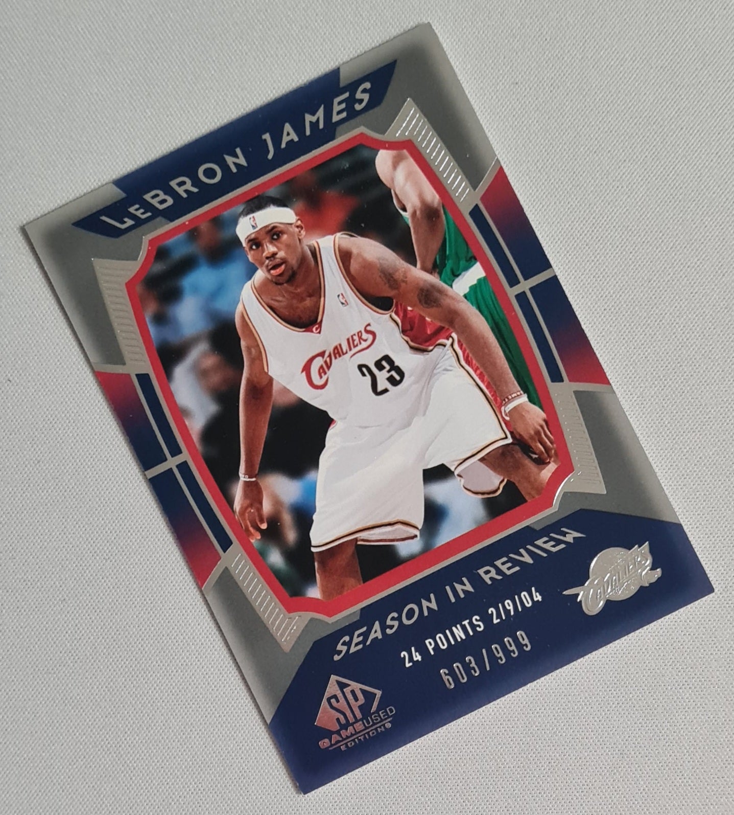 LeBron James - 2004/05 SP Game Used Season in Review /999 #140 Cleveland Cavaliers