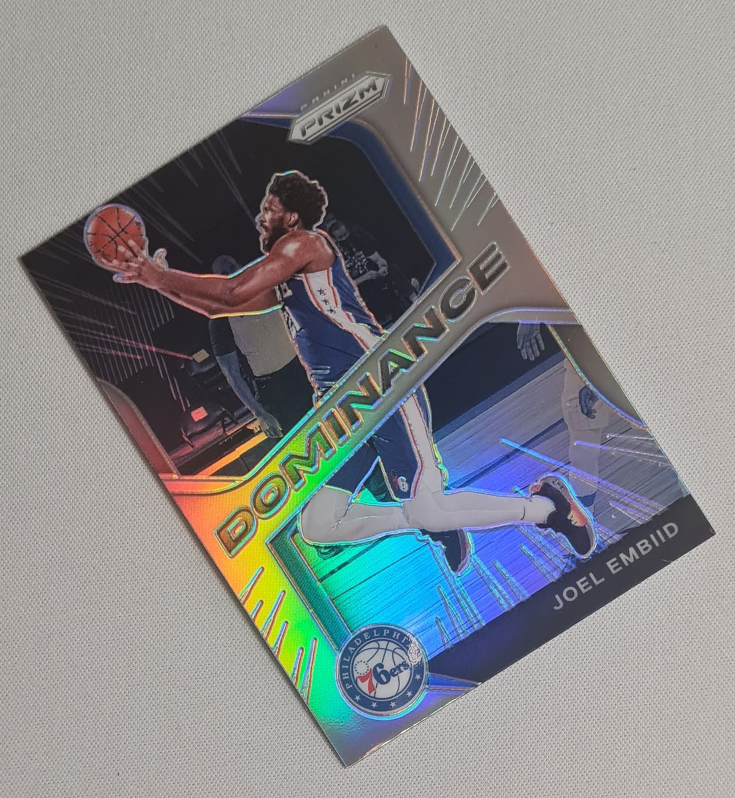 Joel Embiid - 2020/21 Panini Prizm Dominance Prizm #11 Philadelphia 76ers