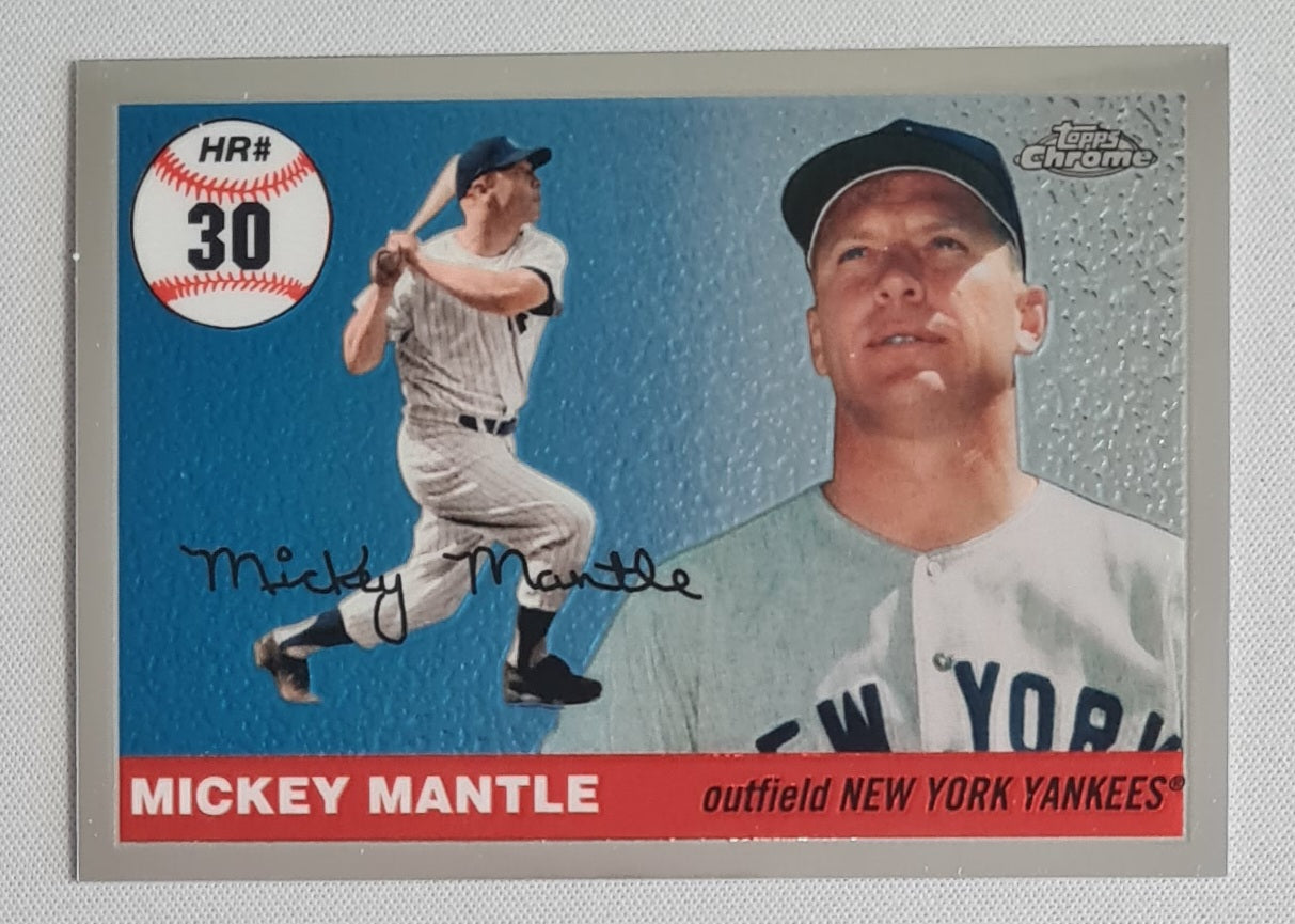 Mickey Mantle - 2007 Topps Chrome MLB Home Run History #MHRC30 New York Yankees