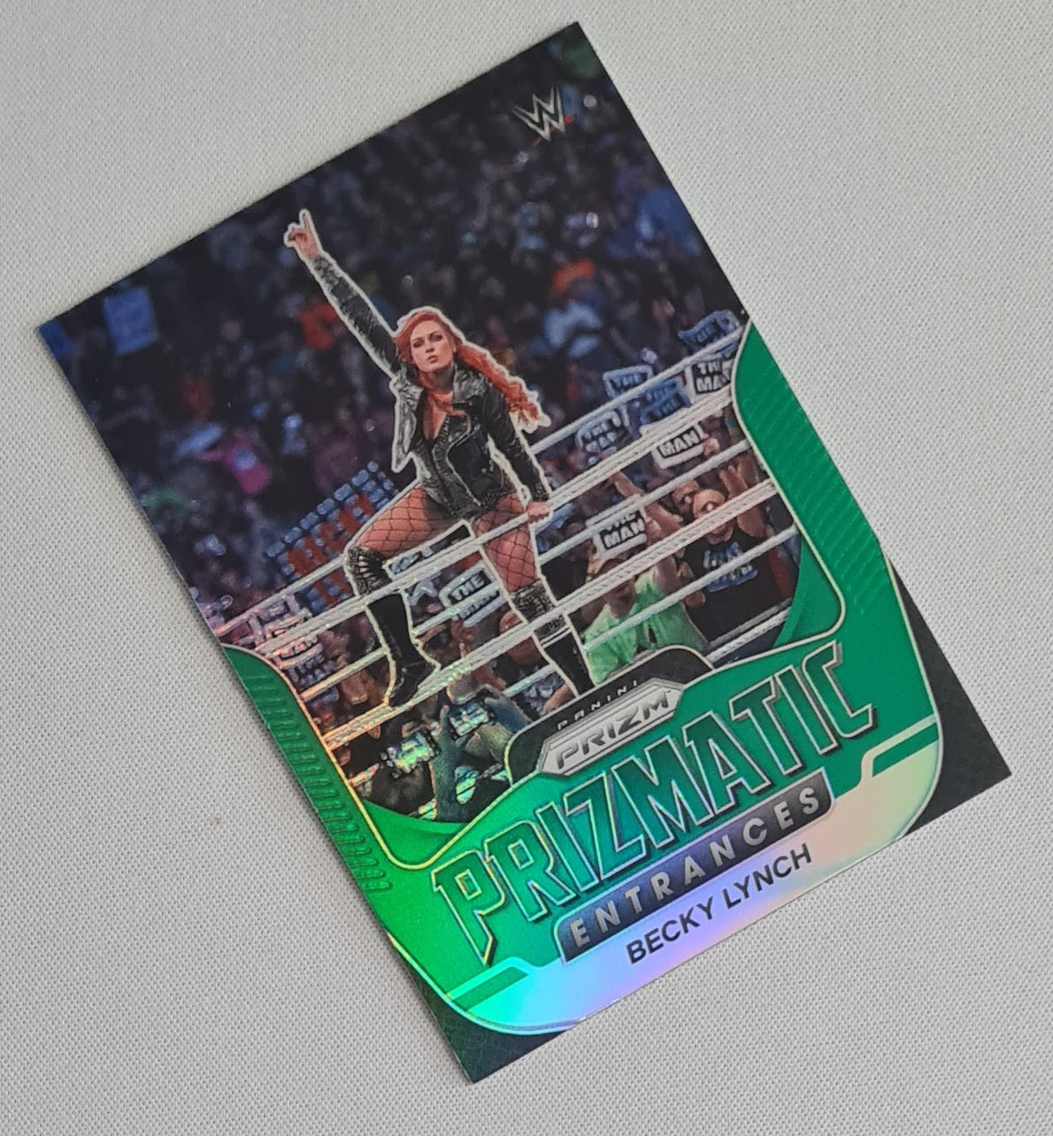 Becky Lynch - 2022 Panini Prizm WWE Prizmatic Entrances Green #17