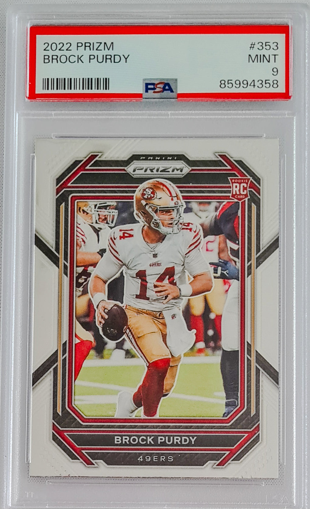 Brock Purdy - 2022 Panini Prizm PSA 9 #353 San Francisco 49ers RC