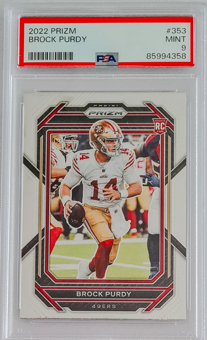 Brock Purdy - 2022 Panini Prizm PSA 9 #353 San Francisco 49ers RC