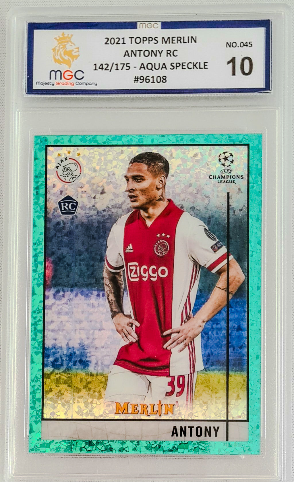 Antony MGC 10 - 2021 Topps Merlin RC /175