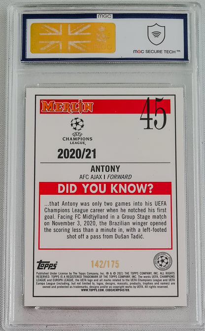 Antony MGC 10 - 2021 Topps Merlin RC /175