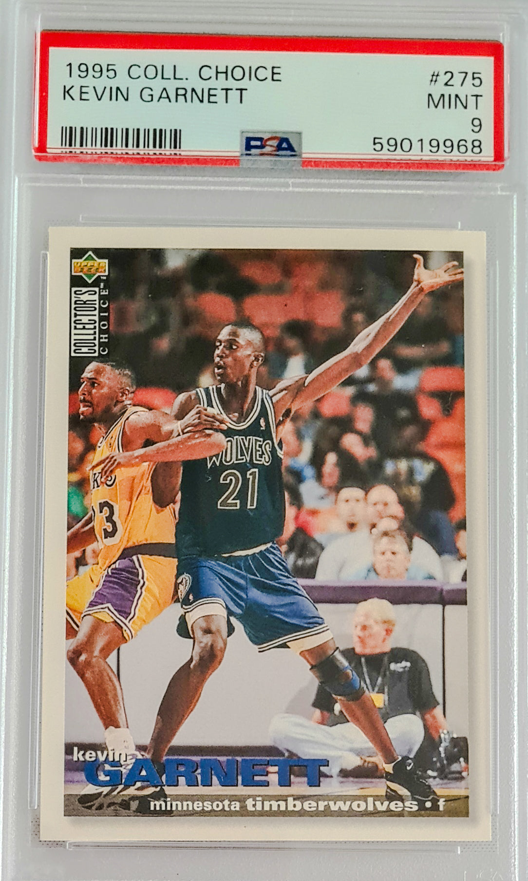 Kevin Garnett - 1995 Collectors Choice #275  PSA 9 Minnesota Timberwolves