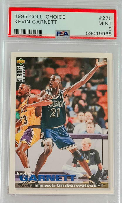 Kevin Garnett - 1995 Collectors Choice #275  PSA 9 Minnesota Timberwolves
