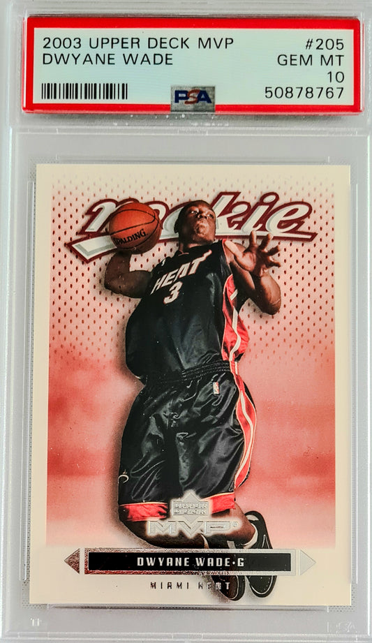 Dwyane Wade PSA 10 - 2003 Upper Deck MVP Rookie