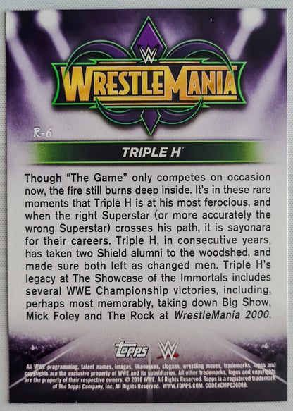 Triple H - 2018 Topps WWE WrestleMania