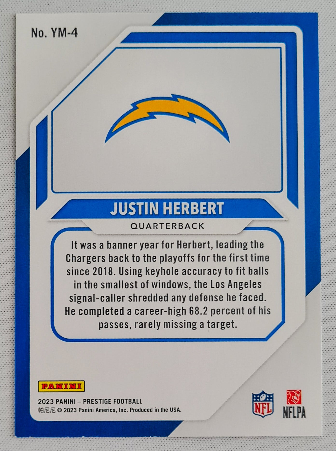 Justin Herbert - 2023 Panini Prestige Football NFL