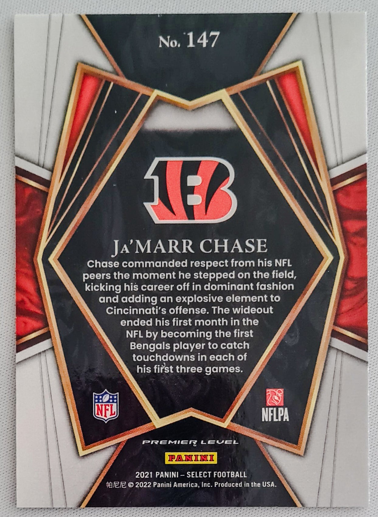 Ja'Marr Chase - 2021 Panini Select Football NFL - Bengals