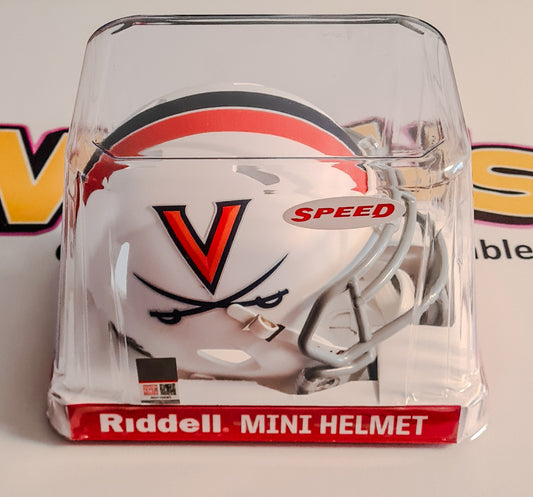 Virginia Tech Mini Helmet Replica - Riddell: White