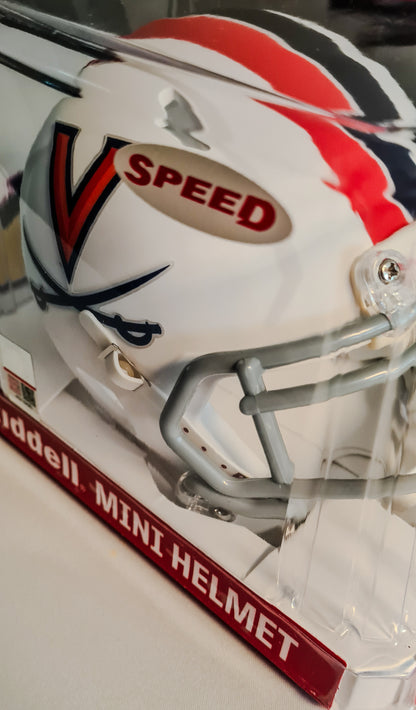 Virginia Tech Mini Helmet Replica - Riddell: White