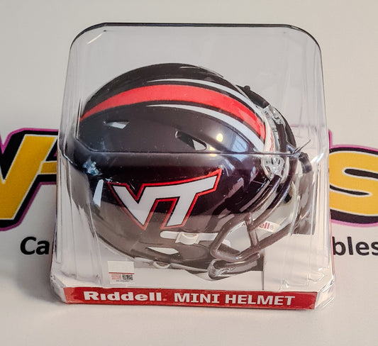 Virginia Tech Mini Helmet Replica - Riddell: Maroon