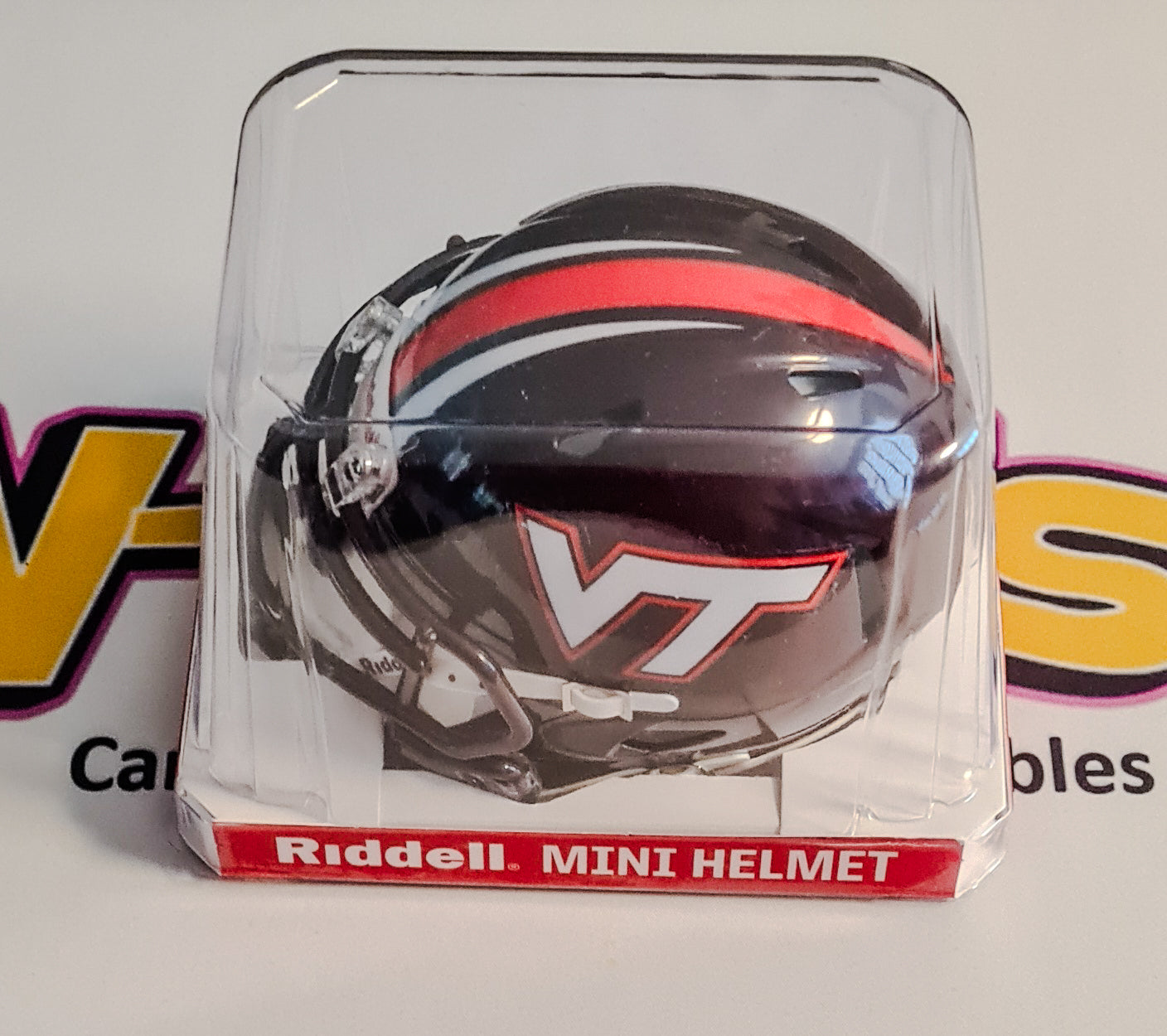 Virginia Tech Mini Helmet Replica - Riddell: Maroon