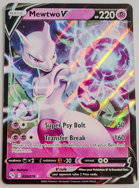 Mewto V - 2022 Pokemon Nintendo Creatures Game Freak