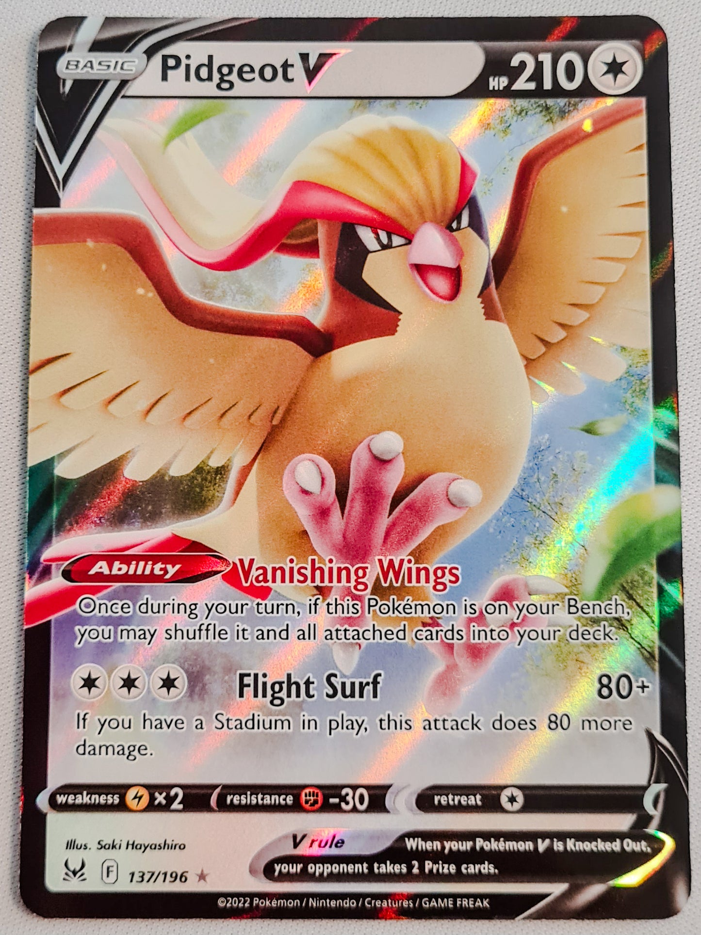Pidgeot V - 2022 Pokemon Nintendo Creatures Game Freak